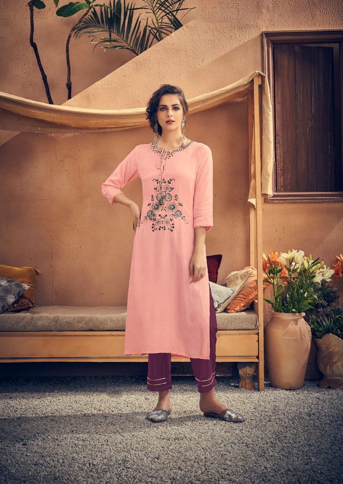 Vintage Nx By Vink Viscose Printed Kurti With Bottom Catalog